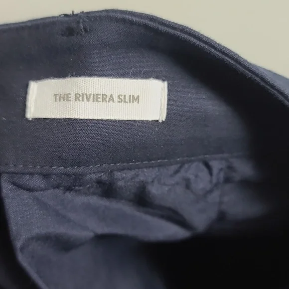 LOFT The Riviera Slim Cropped Pant in Navy Blue Size 14 - Picture 3 of 14